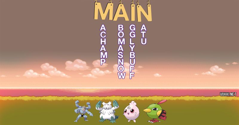 Equipo Pokémon de main