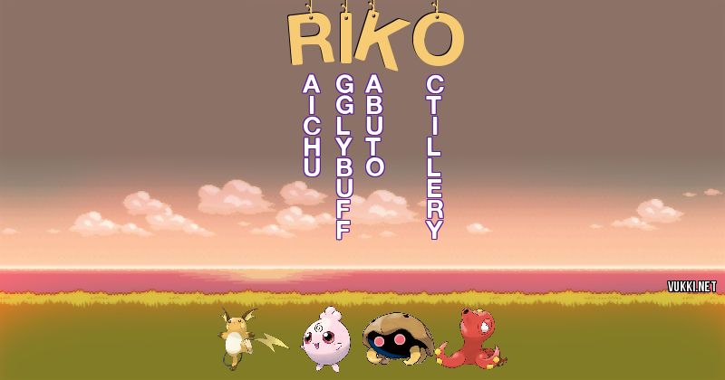 Equipo Pokémon de riko