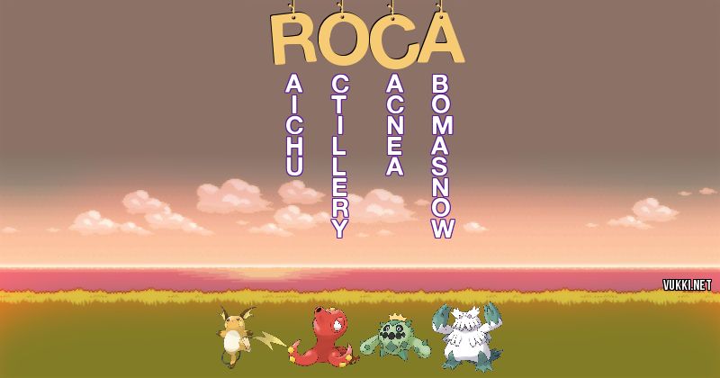 Equipo Pokémon de roca