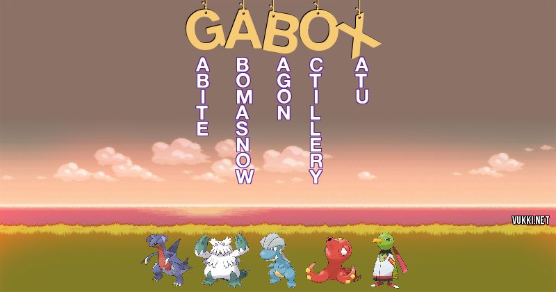 Equipo Pokémon de gabox