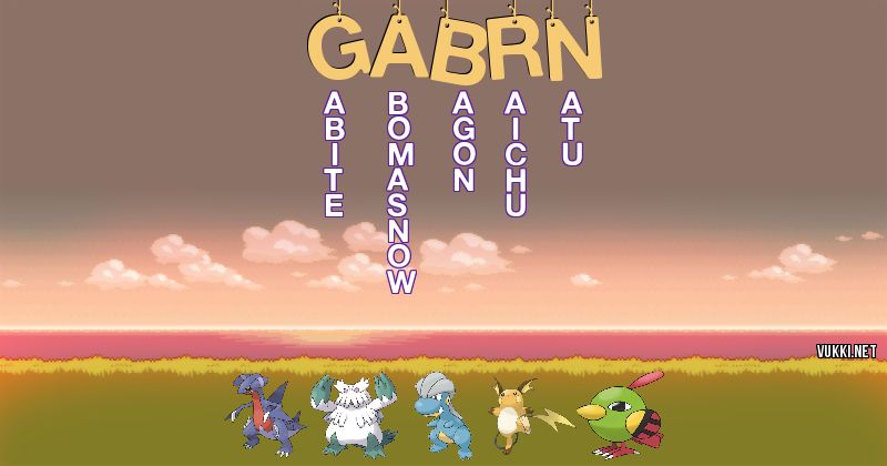Equipo Pokémon de gabrn