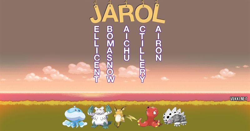 Equipo Pokémon de jarol