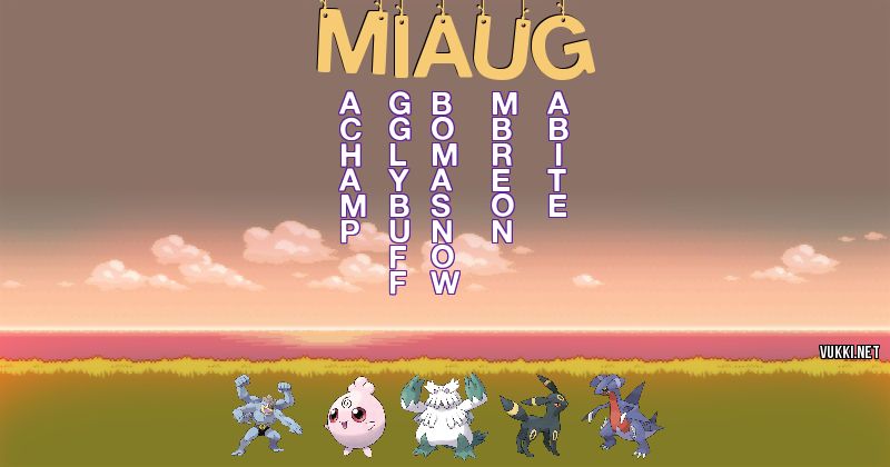 Equipo Pokémon de miaug