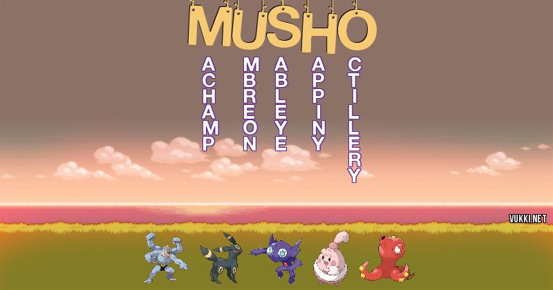 Equipo Pokémon de musho