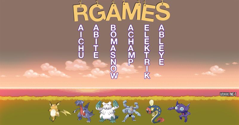 Equipo Pokémon de rgames