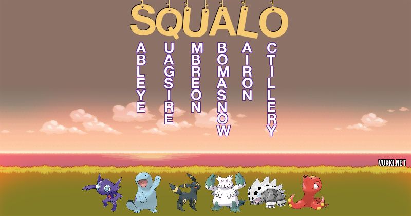 Equipo Pokémon de squalo