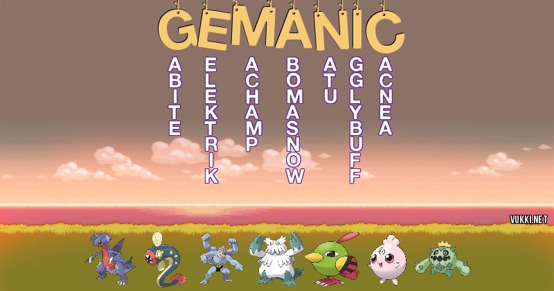 Equipo Pokémon de gemanic