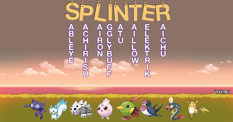 Equipo Pokémon de splinter
