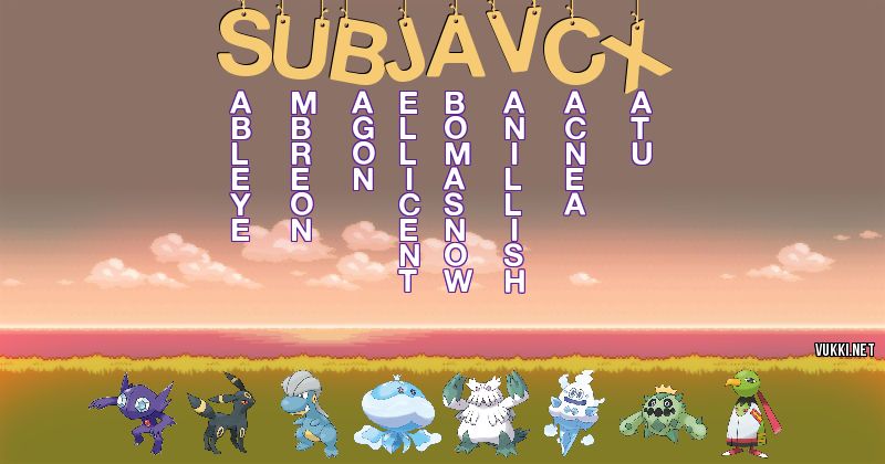 Equipo Pokémon de subjav.cx