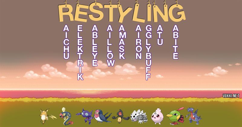 Equipo Pokémon de restyling