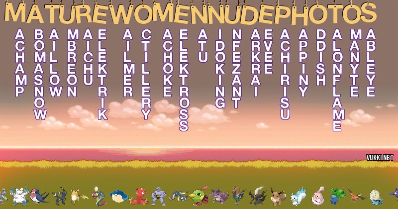 Equipo Pokémon de maturewomennudephotos
