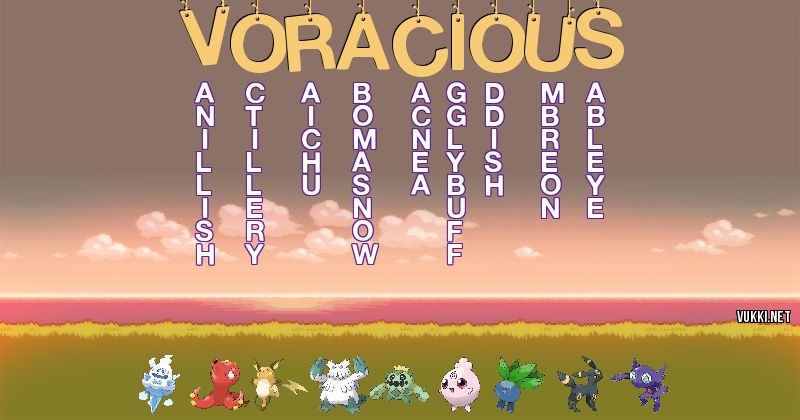 Equipo Pokémon de voracious