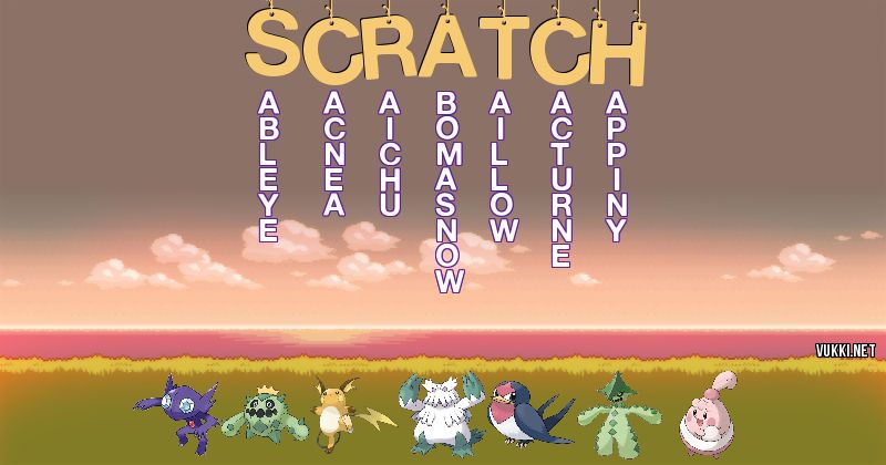 Equipo Pokémon de scratch