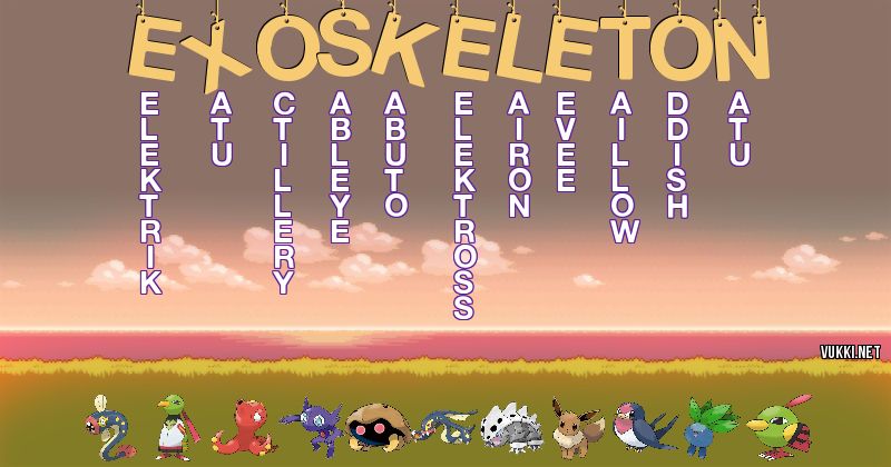 Equipo Pokémon de exoskeleton