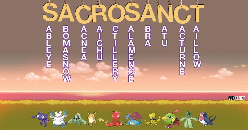 Equipo Pokémon de sacrosanct