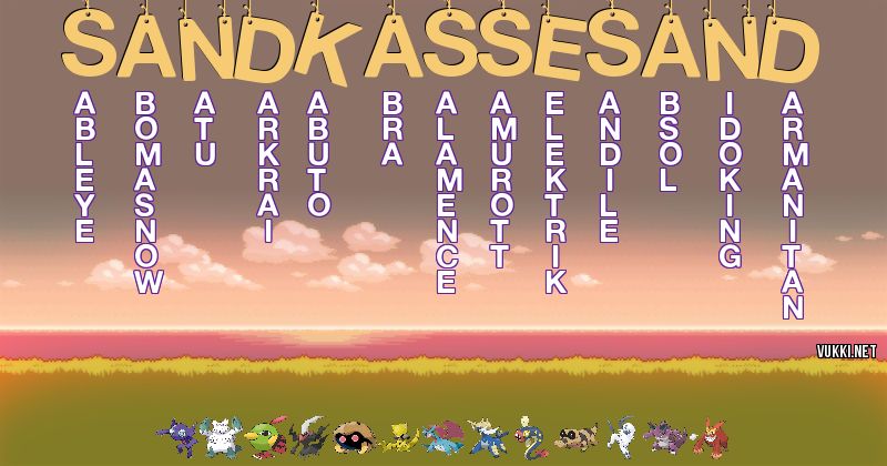 Equipo Pokémon de sandkassesand