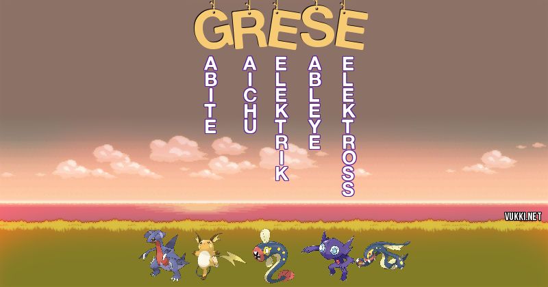 Equipo Pokémon de grese