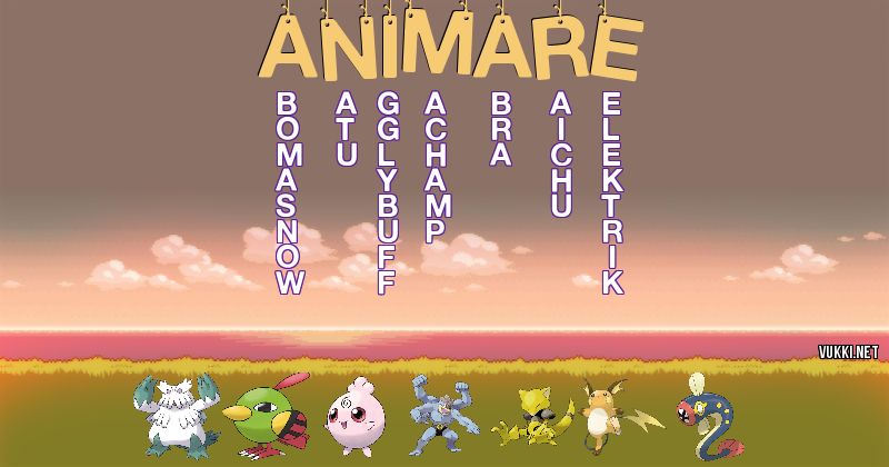 Equipo Pokémon de animare