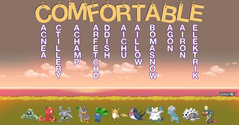 Equipo Pokémon de comfortable