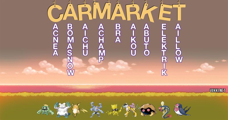 Equipo Pokémon de carmarket