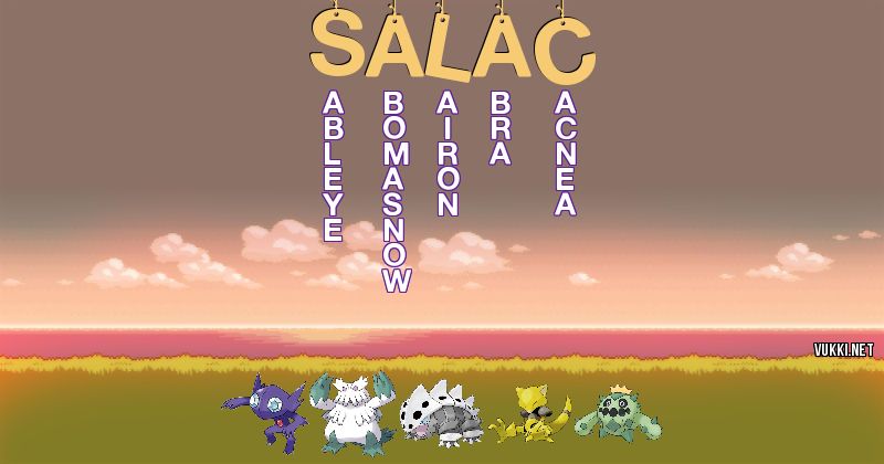 Equipo Pokémon de salac