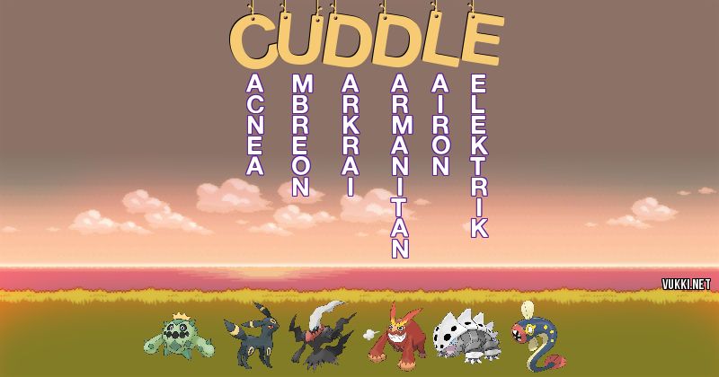 Equipo Pokémon de cuddle