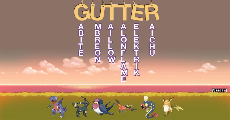 Equipo Pokémon de gutter
