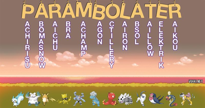 Equipo Pokémon de parambolater
