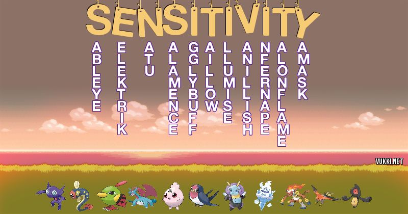 Equipo Pokémon de sensitivity