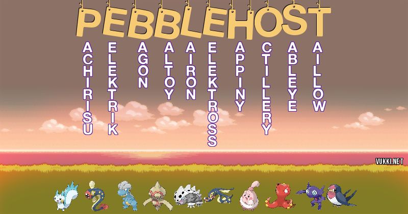 Equipo Pokémon de pebblehost