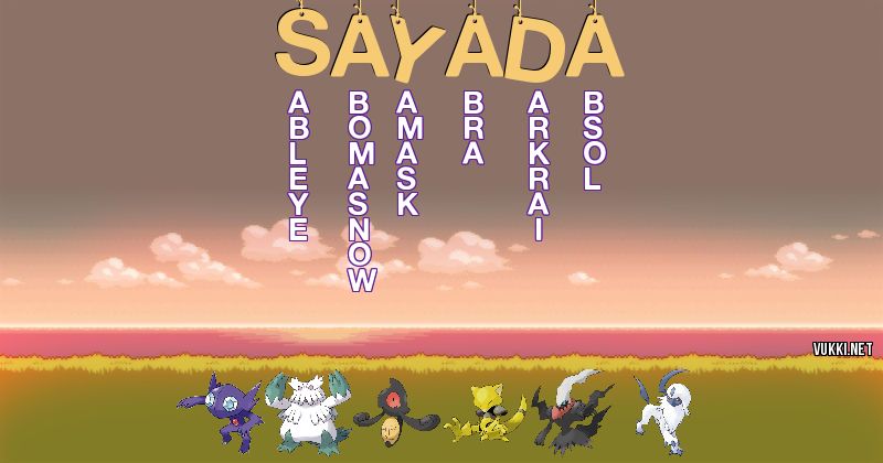 Equipo Pokémon de sayada