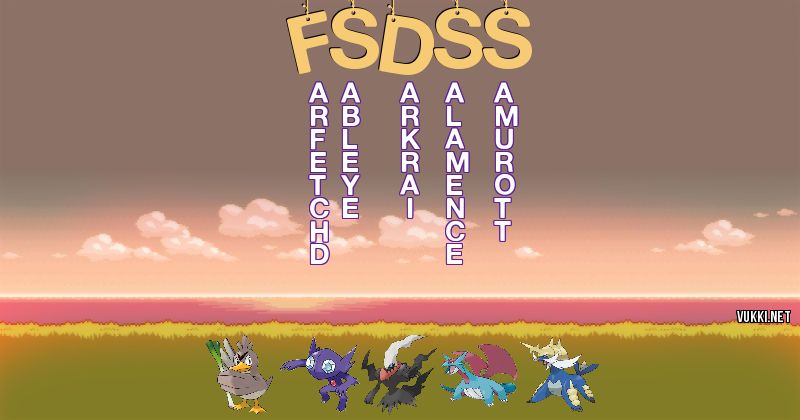 Equipo Pokémon de fsdss