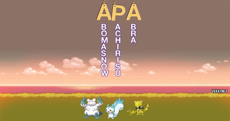 Equipo Pokémon de apa