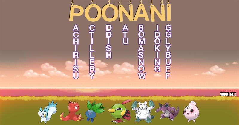 Equipo Pokémon de poonani