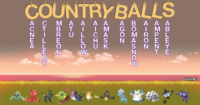 Equipo Pokémon de countryballs