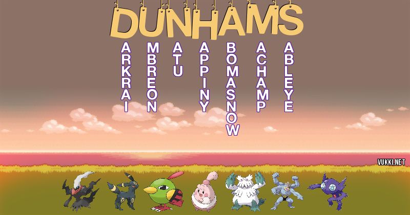 Equipo Pokémon de dunhams