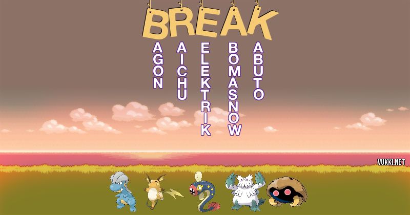 Equipo Pokémon de break