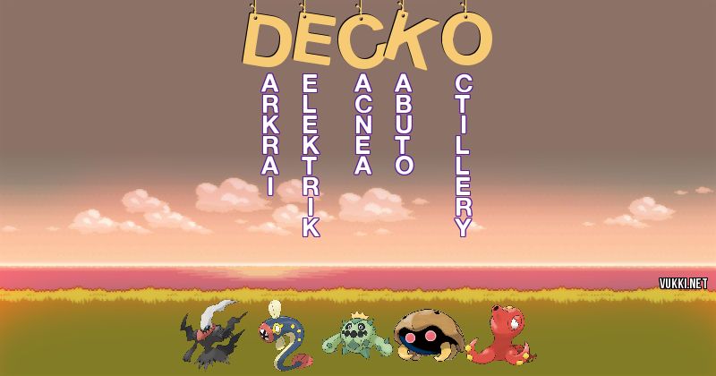 Equipo Pokémon de decko
