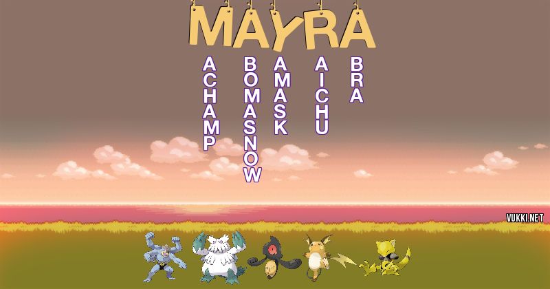 Equipo Pokémon de mayra
