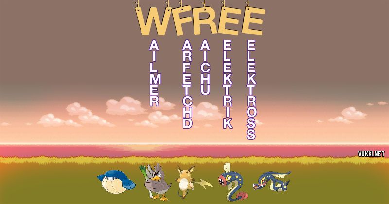 Pokemon W Equipo Pokémon de w_free