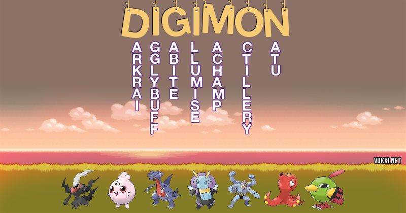 Los Pokémon de digimon - Descubre cuales son los Pokémon de tu nombre