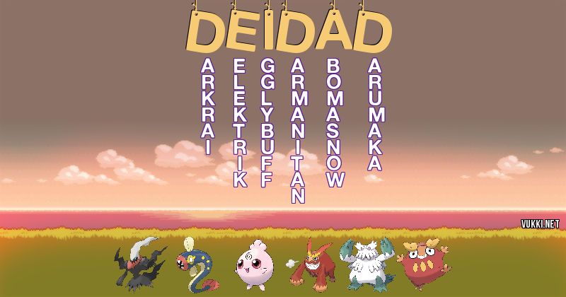 Los Pokémon de deidad - Descubre cuales son los Pokémon de tu nombre