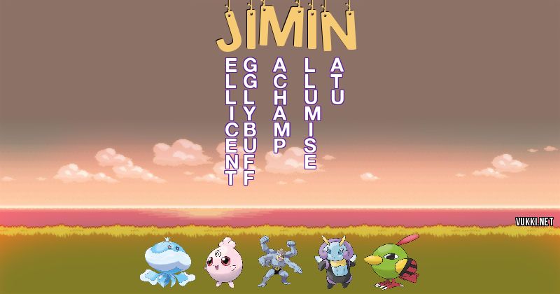 Los Pokémon de jimin - Descubre cuales son los Pokémon de tu nombre