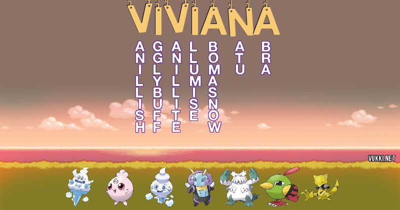 Los Pokémon de viviana - Descubre cuales son los Pokémon de tu nombre